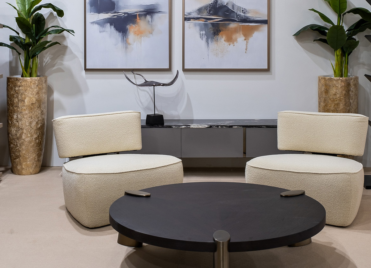 Кресло без подлокотников букле бежевое 9