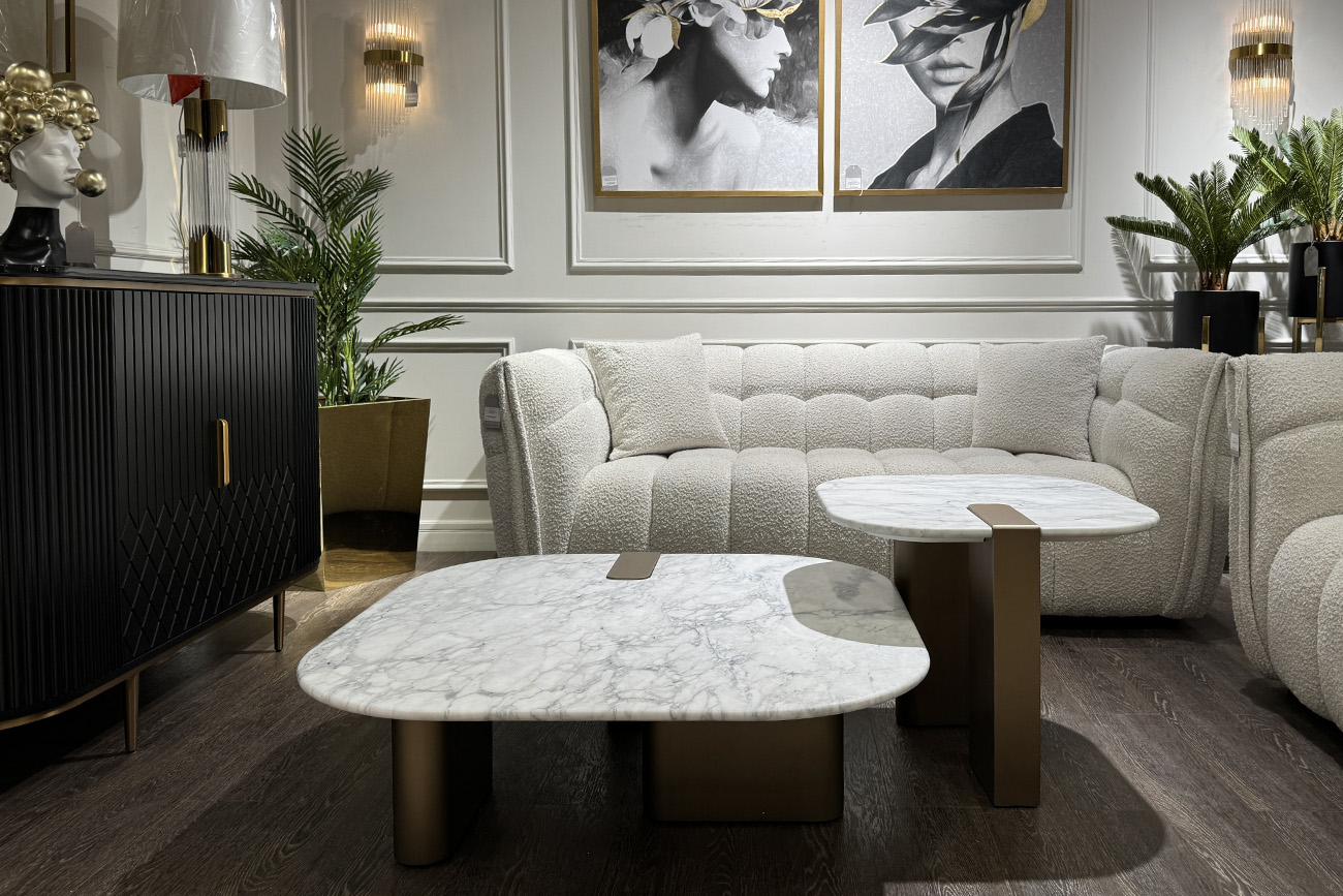 Стол журнальный Brandon мраморный 6