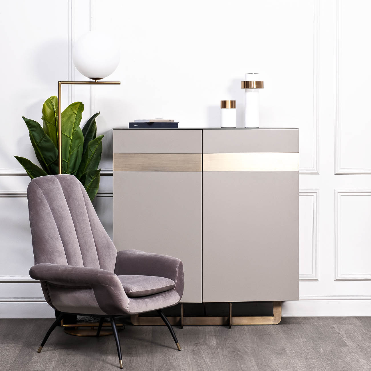 Комод высокий Космос (Space) с дверцами 8