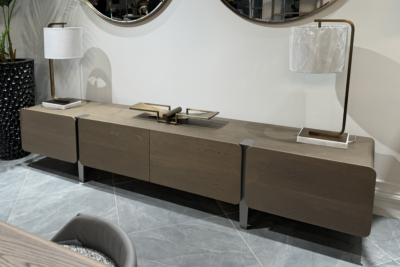 Тумба под телевизор Smooth шпон ясеня 8