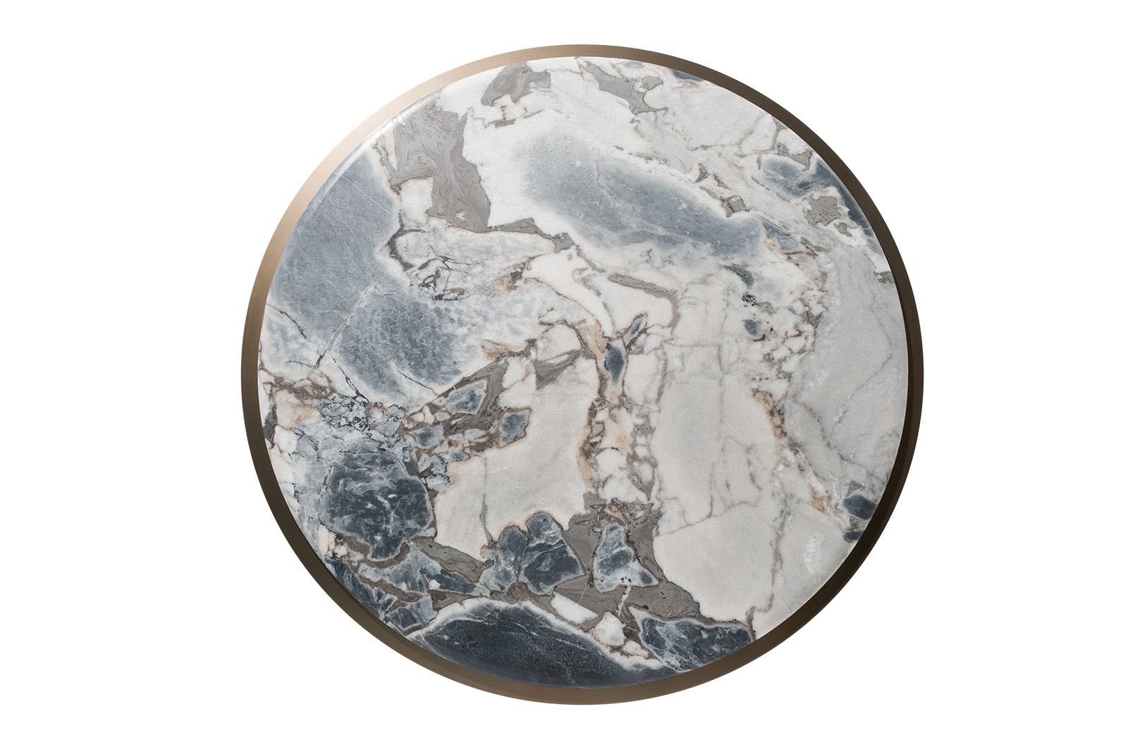 Стол журнальный круглый мраморный 2