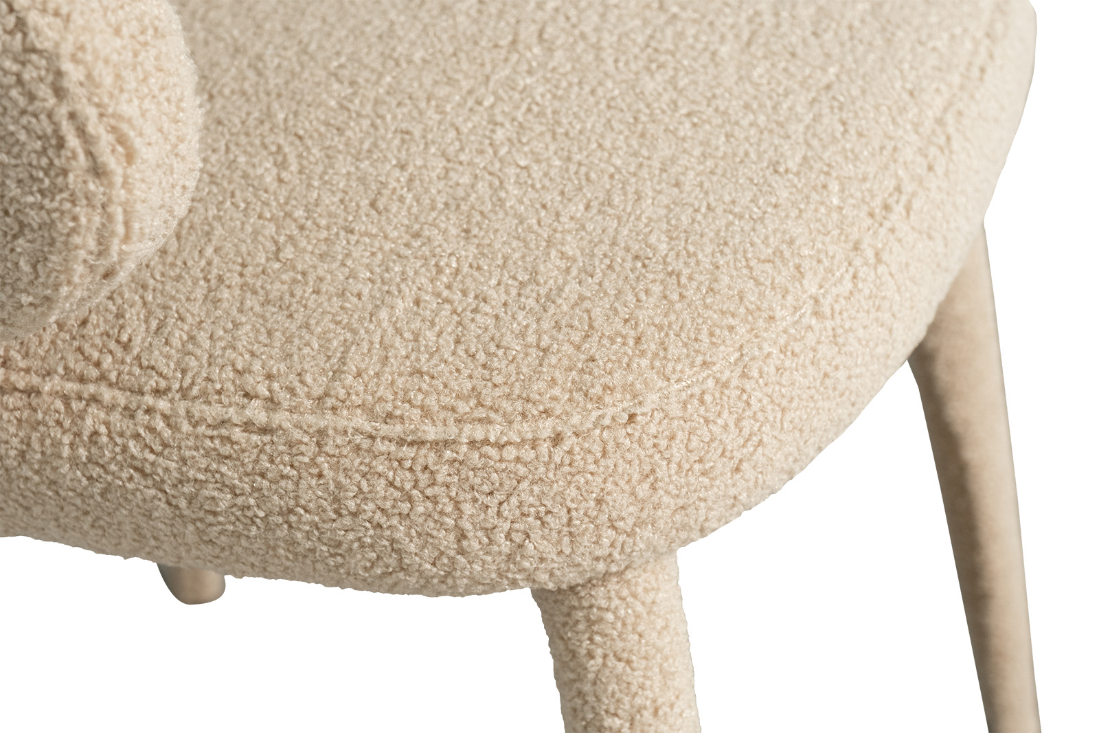 Стул обеденный букле бежевый 6