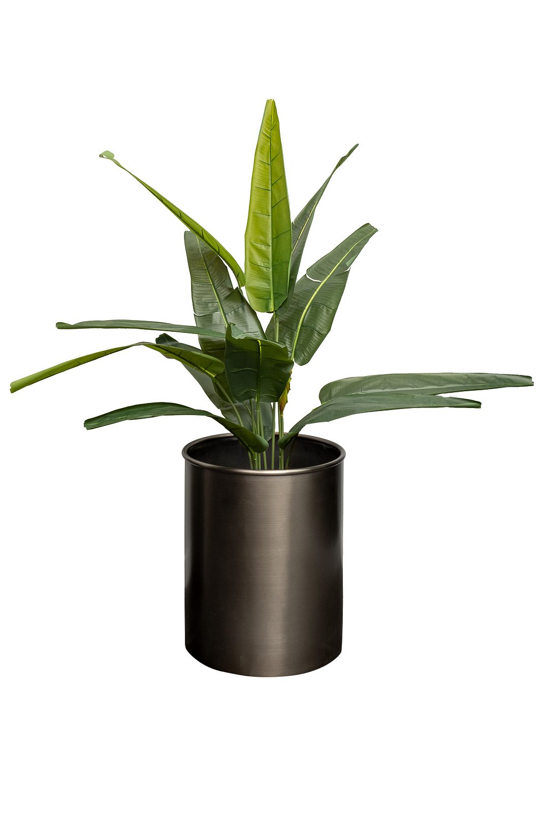 Кашпо напольное матовый никель 2