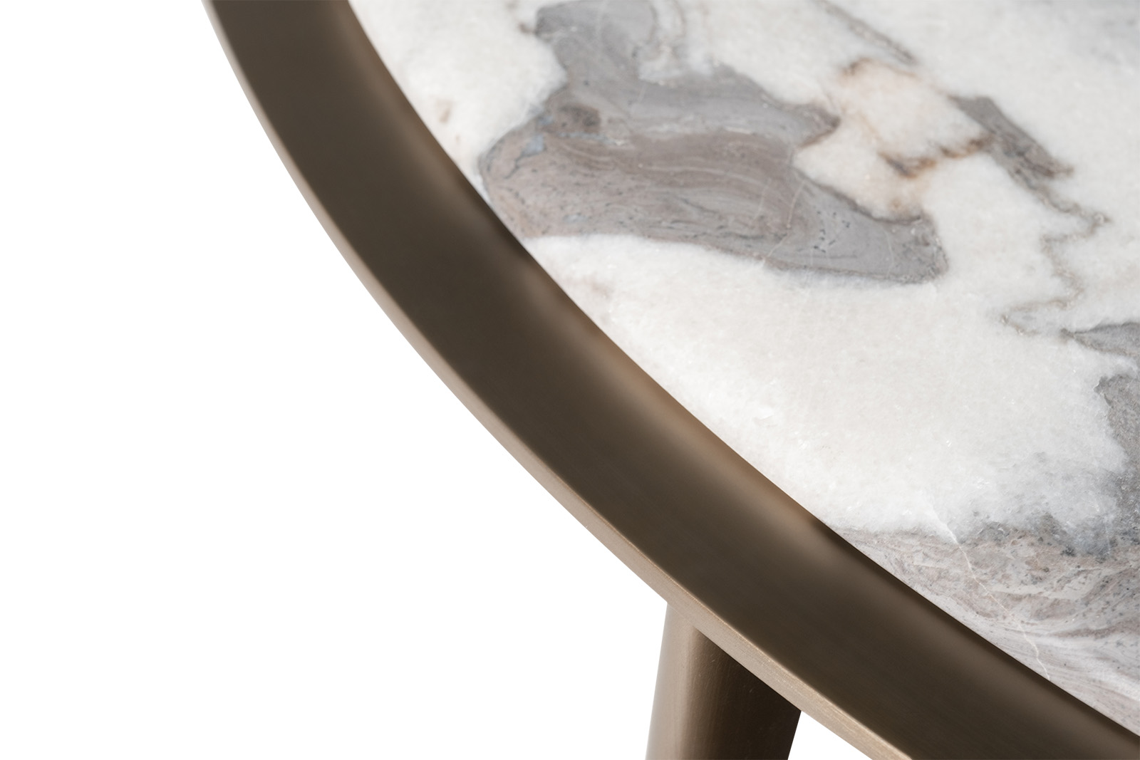 Стол журнальный круглый мраморный 3