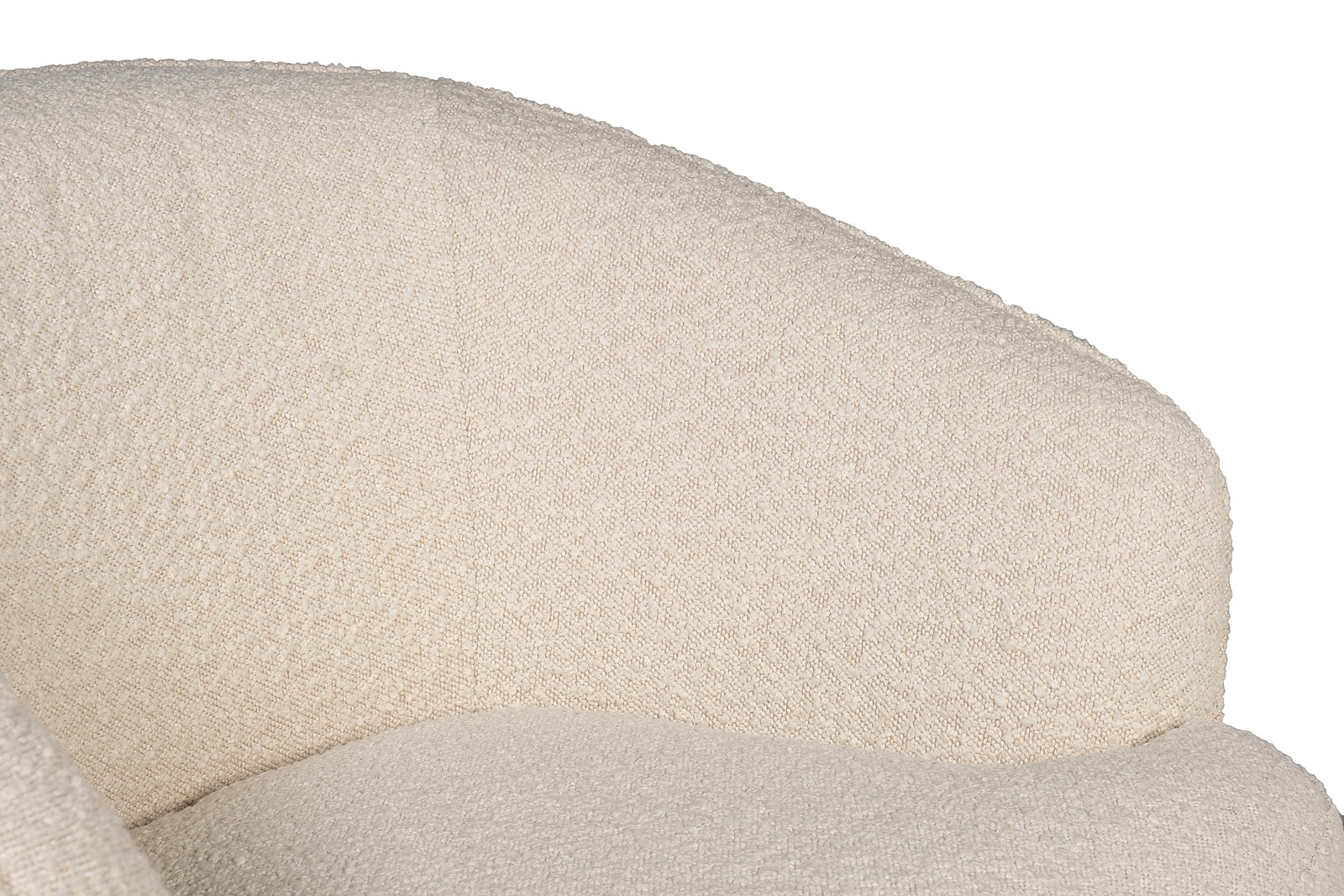 Кресло поворотное букле бежевое 5