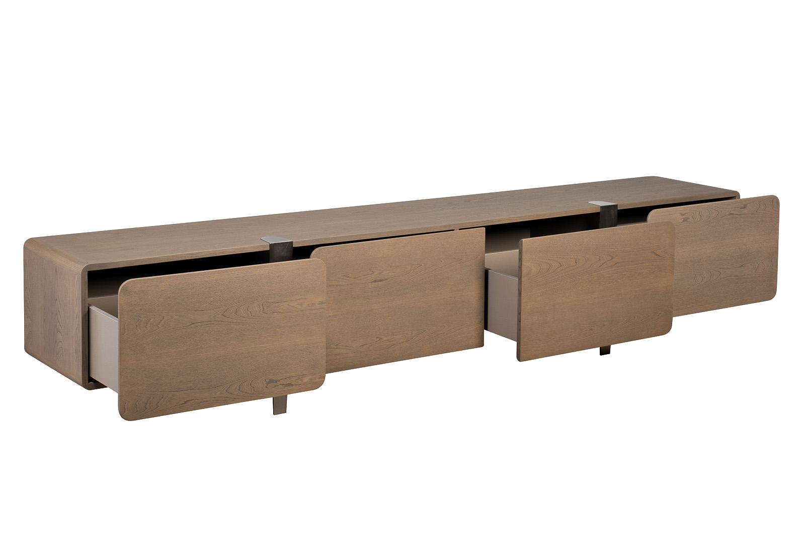 Тумба под телевизор «Закруглённый» (Smooth) шпон ясеня 3