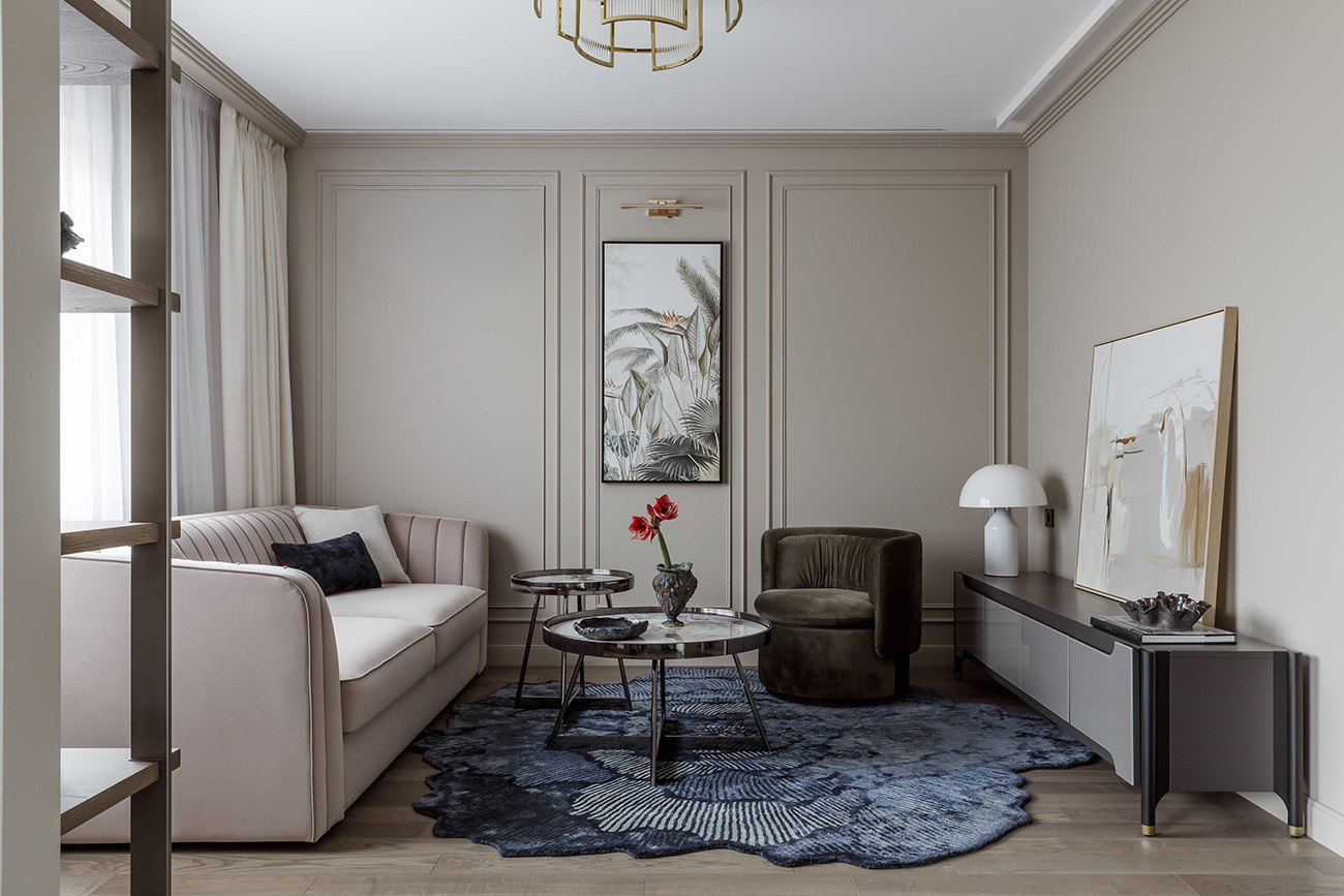 Интерьер вне времени: квартира 63 м2 0