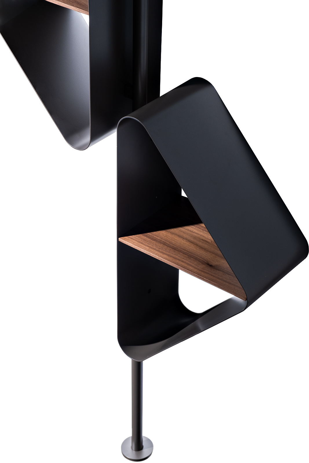 Стеллаж металл/шпон 4