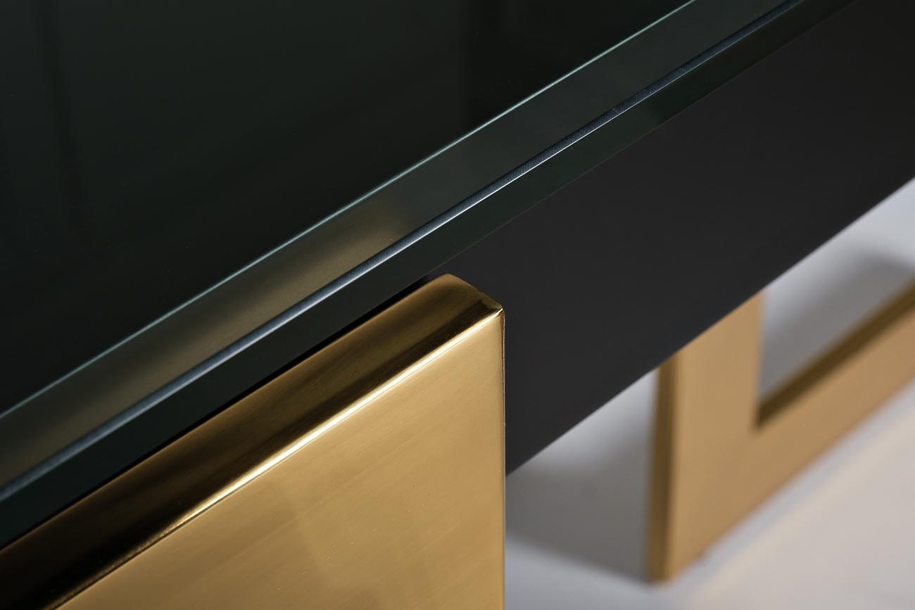 Консоль Marbella черная/золото 4