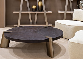 Стол журнальный низкий Конг (Kong) темный орех