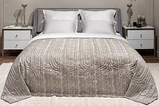 Покрывало Артдеко сер (artdeco ser) 260х260см со стежкой