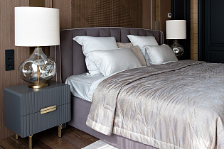 Тумбочка серая