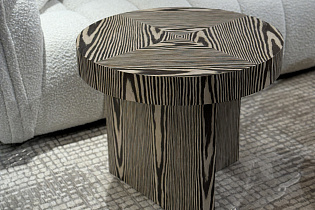 Столик журнальный Zebrano круглый