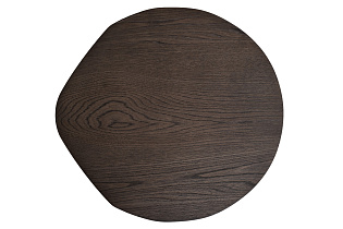 Столик журнальный приставной темный шпон