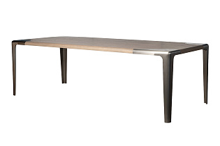 Стол обеденный "Закруглённый" (Smooth) шпон вяза