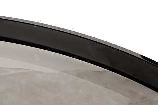 Столик журнальный белый керамогранит/черный хром