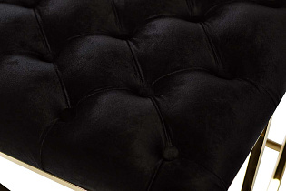 Банкетка черная велюровая