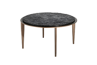 Стол журнальный круглый со стеклом