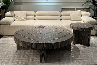 Стол журнальный Zebrano круглый