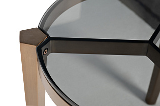 Столик журнальный круглый со стеклом