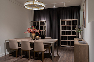 Стол обеденный "Закруглённый" (Smooth) шпон вяза