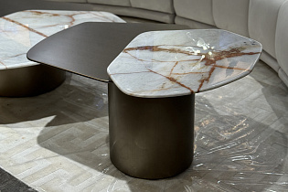 Столик журнальный Остров (Island) с мрамором