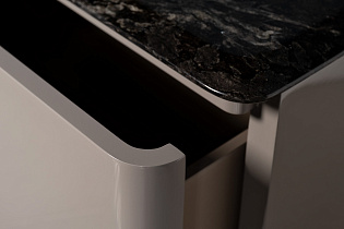 Тумба под телевизор Бибифлай (Bbfly) с мраморной столешницей