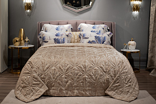 Кровать Одри(Odry) с подъемным механизмом и бельевым ящиком лилово-серая