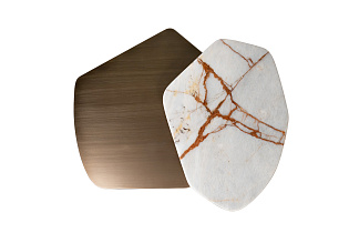 Столик журнальный Остров (Island) с мрамором