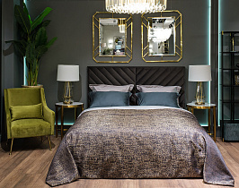 Кровать Milano Basic с подъемным механизмом серая