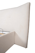 Кровать Комо(Como) с подъемным механизмом шенилл белый