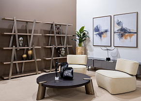 Стол журнальный низкий Конг (Kong) темный орех